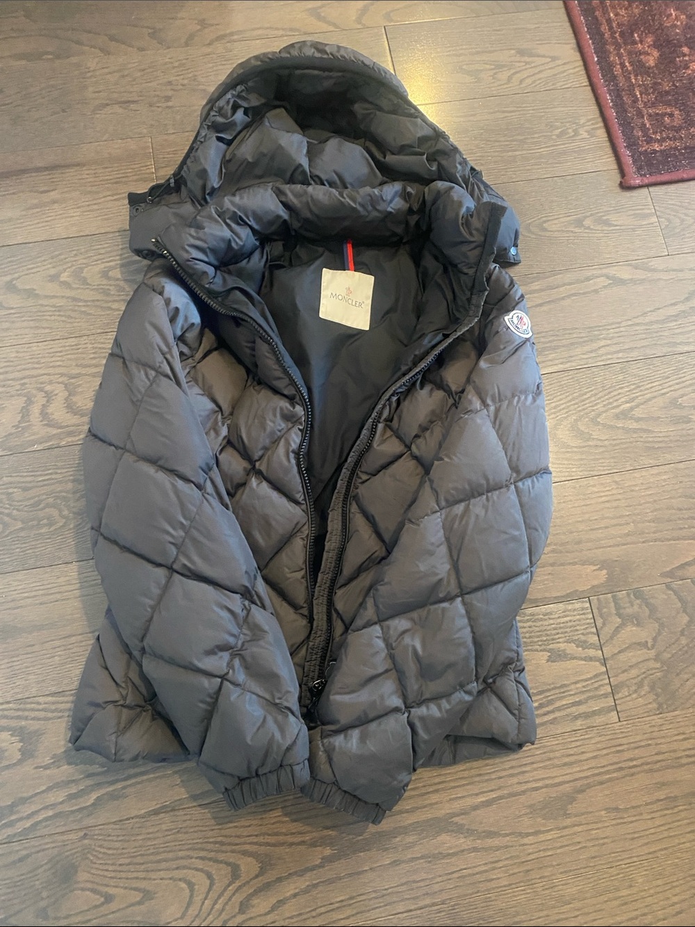 Moncler women’s Quilted Down Puffer Jacket with Hood
